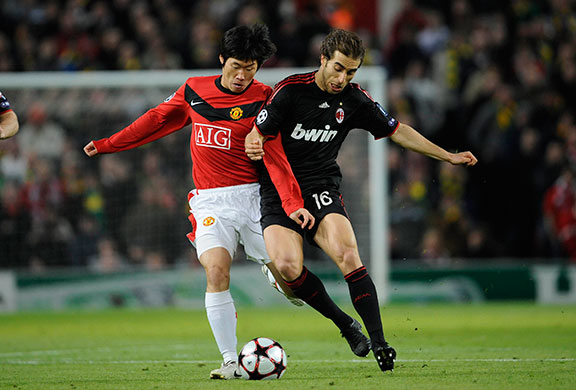 Manchester Utd v AC MIlan: football