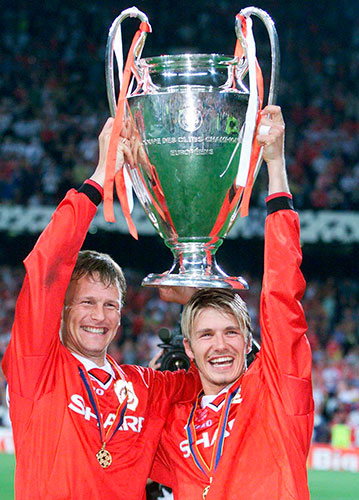 David Beckham's career: Midfielders of Manchester United, Teddy Sheringham