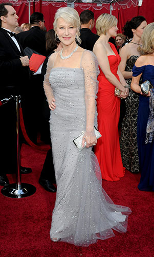 oscar red carpet dresses: helen mirren