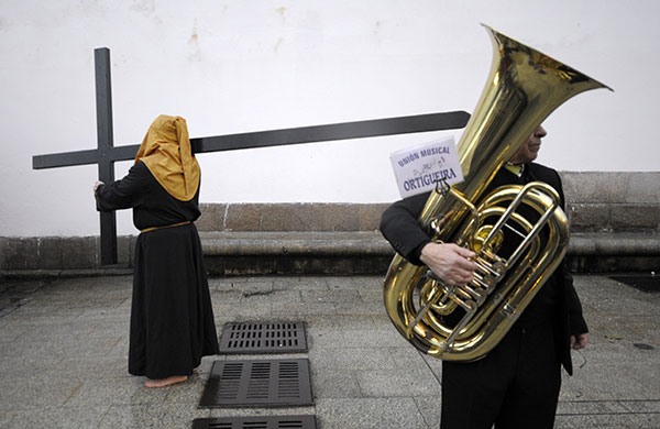 24 hours in pictures: Holy Week in Ferrol, northwestern Spain