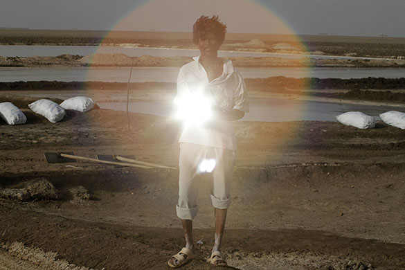 24 hours in pictures: saltpan worker in the Little Rann of Kutch, India