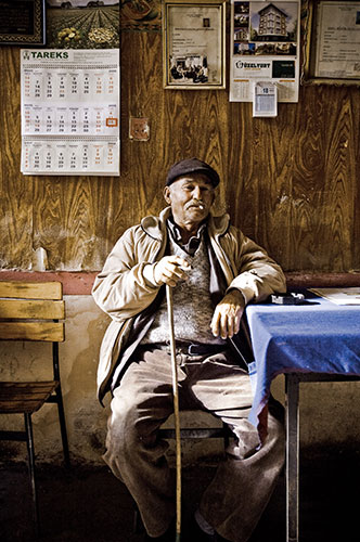 Tour of Turkey: Photography tour of Turkey, Man in Assos Cafe 