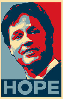 Nick Clegg Obama poster