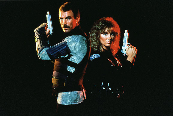 Future Films: Tom Selleck and Cynthia Rhodes in 'Runaway'
