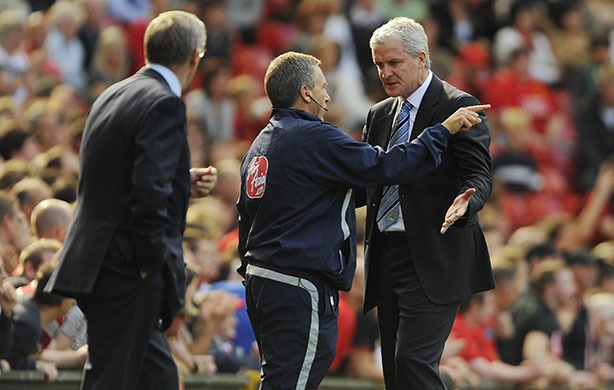 Title race gallery: Mark Hughes is angry about the amount of injury time being played