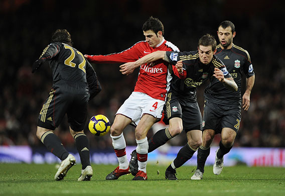 Title race gallery: Fabregas takes on Liverpool