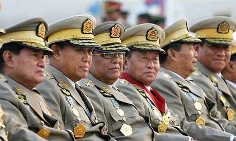 Members of Burma's military junta