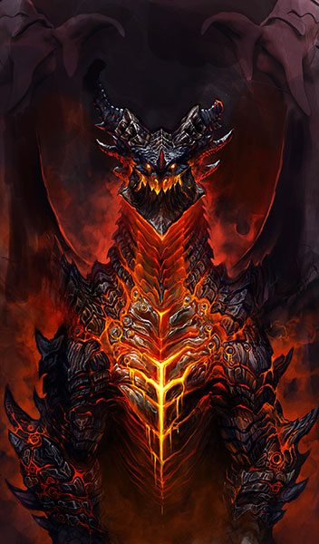 World of Warcraft: The Aspect Deathwing leader of the Black Dragon Flight