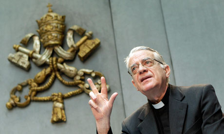 Vatican spokesman Federico Lombardi announces the revised Catholic laws