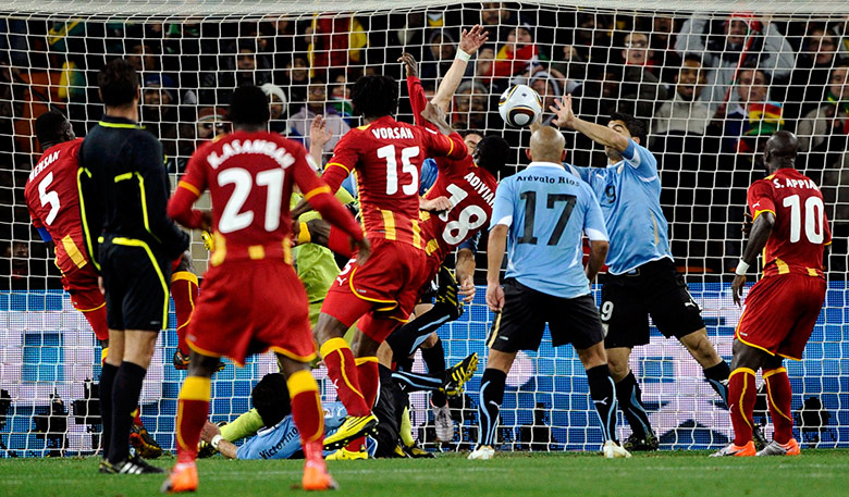 Uruguay v Ghana: Uruguay's Suarez