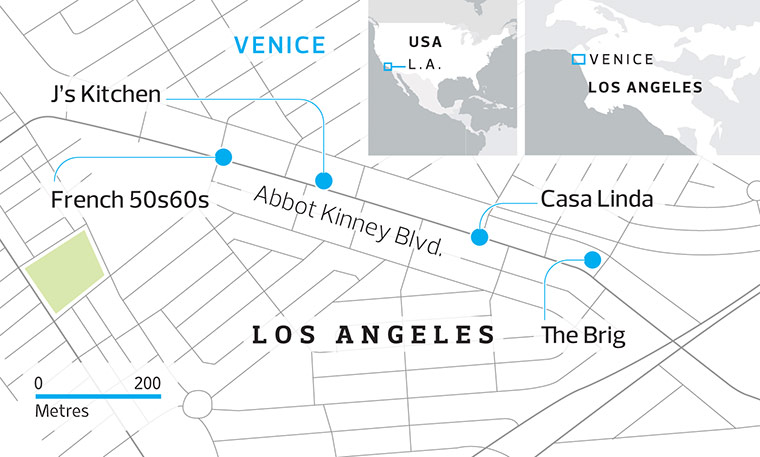 venice beach: venice map