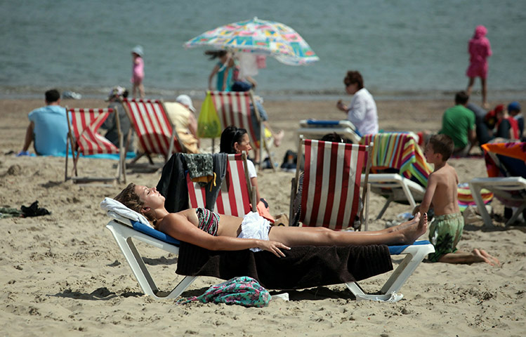 Weymouth: Soaking up the sunshine