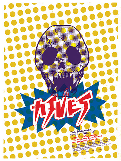 Patent Pending: The Hives gig poster designed by Patent Pending