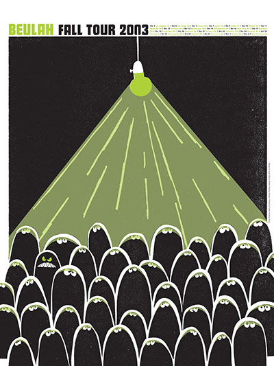 Patent Pending: Beulah gig poster designed by Patent Pending