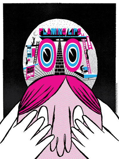 Patent Pending: Flaming Lips gig poster designed by Patent Pending