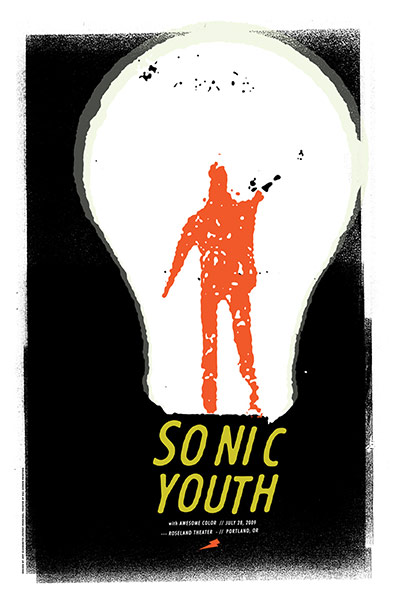 Patent Pending: Sonic Youth gig poster designed by Patent Pending