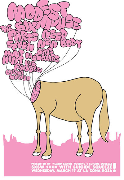 Patent Pending: SXSW gig poster designed by Patent Pending
