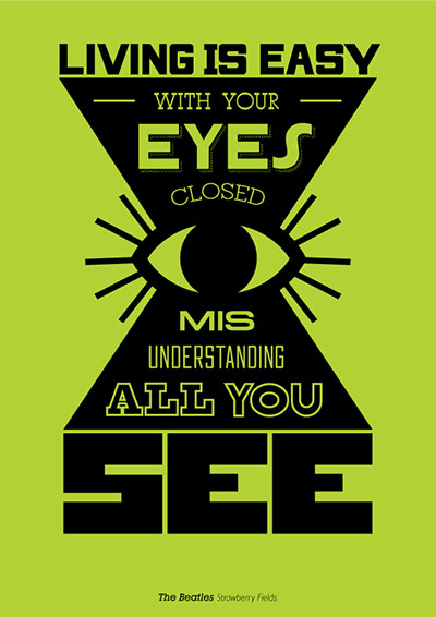 Music Philosophy: Poster of music lyrics