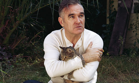 Morrissey with cat