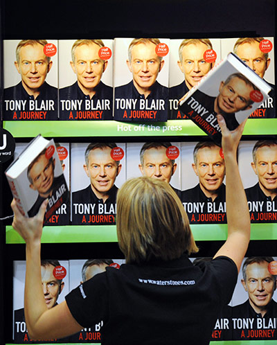 Blair Journey: A Journey, the memoir of former Prime Minister Tony Blair, goes on sale
