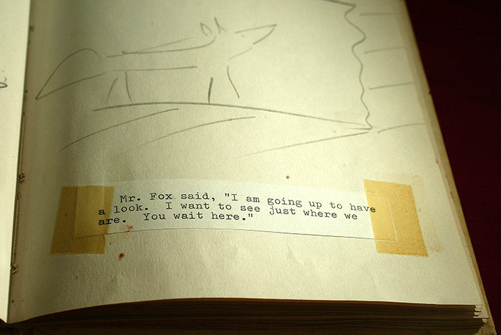 Roald Dahl Day: Mr Fox Manuscript in The Roald Dahl Centre