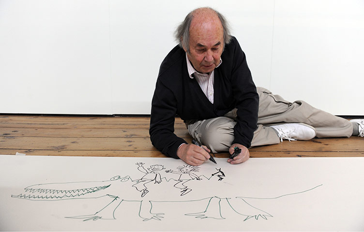Roald Dahl Day: Quentin at the opening of Wonderful World of Roald Dahl and Quentin Blake 