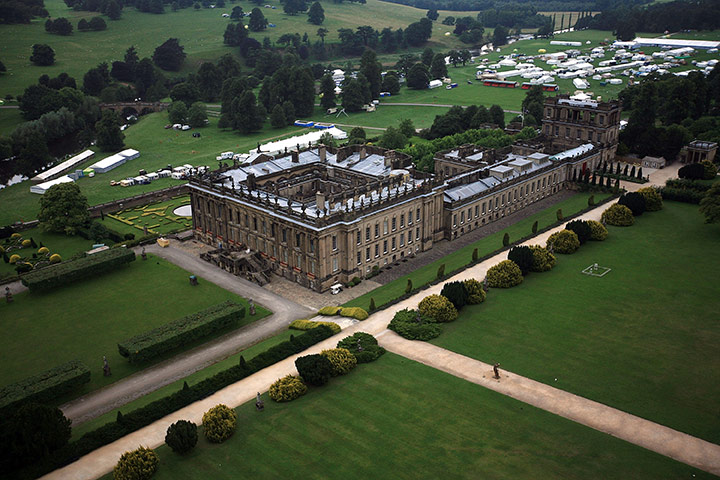 Duchess of Devonshire: Views Over Chatsworth House From A Hot Air Balloon