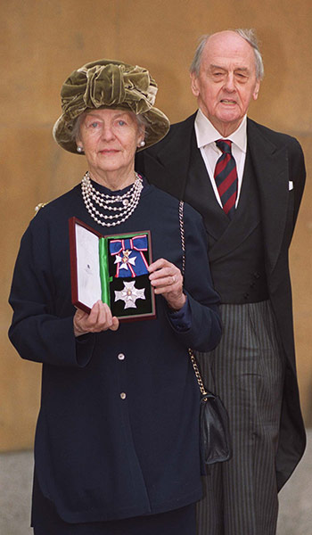 Duchess of Devonshire: The Duchess was honoured by Her Majesty the Queen by being made a Dame 