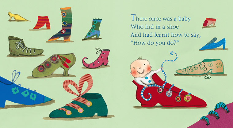 Shoe Baby, written by Joyce Dunbar and illustrated by Polly Dunbar (Walker Books, 2005)