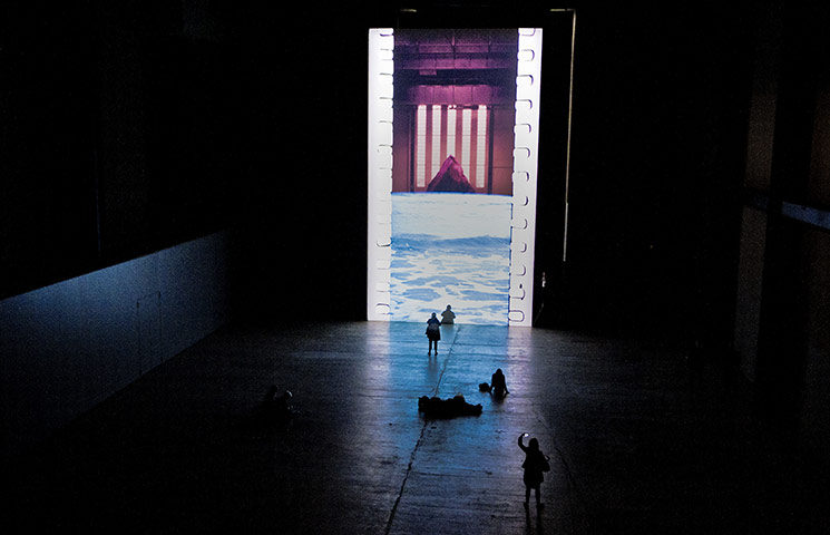 Tacita Dean: Looped film installation titled 'Film' by Tacita Dean at the Turbine Hall