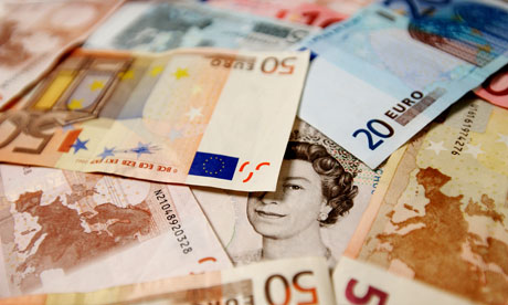 Pounds and euros