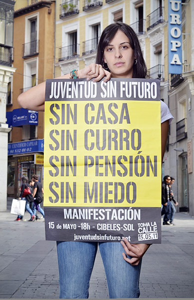 Occupy protests: Rita Maestre, Madrid