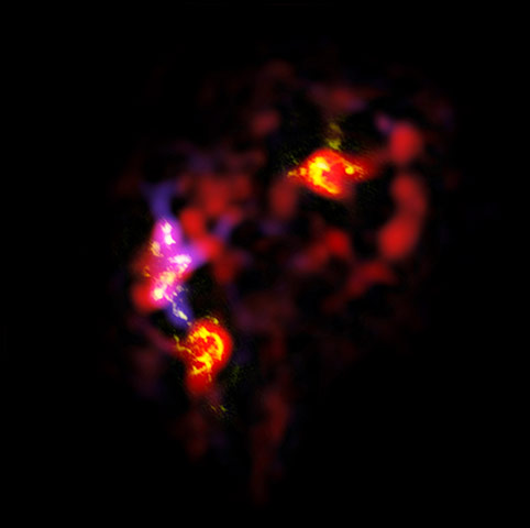 Alma opens its eyes: Alma view of the Antennae Galaxies