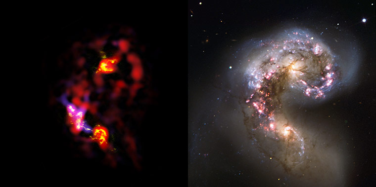 Alma opens its eyes: comparison of Alma and VLT observations