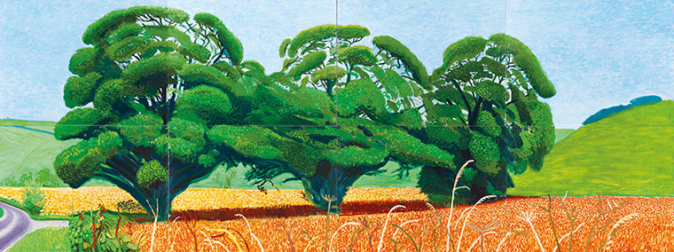David Hockney book: Three Trees Near Thixendale, Summer 2007