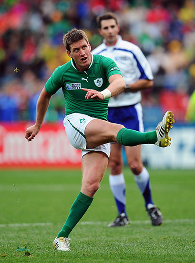 Ireland v Wales: Ronan O'Gara kicks a penalty against Wales