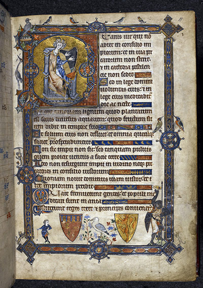 Genius of Illumination: King David and the arms of England