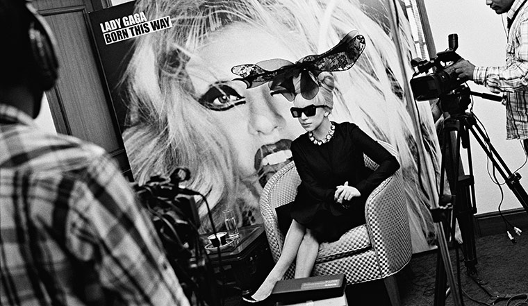 Lady Gaga: Lady Gaga at a press interview in India