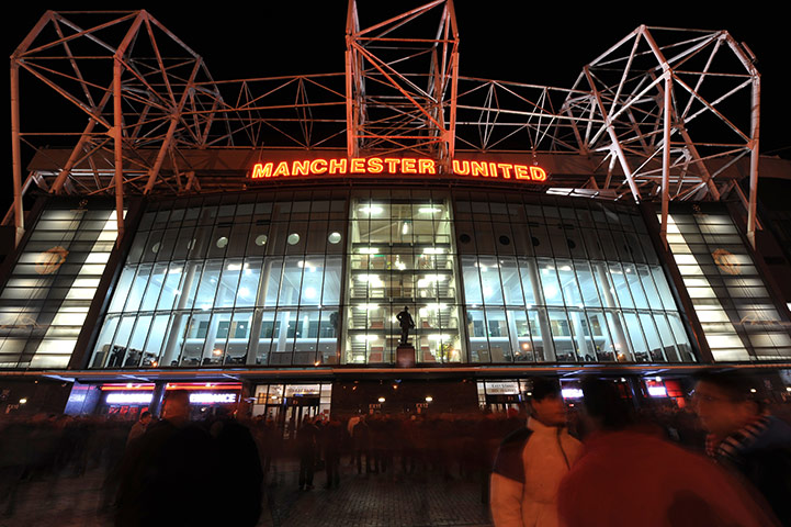 Champions League Tuesday: Fans arrive at Old Trafford ahead of the game against Benfica