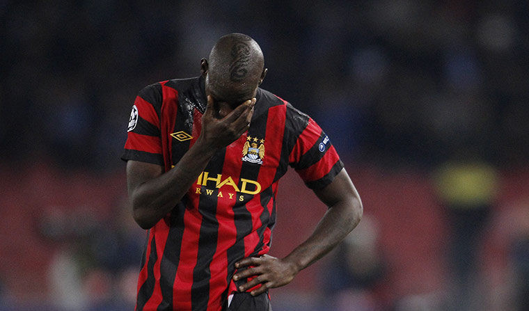 Tuesday Champions League: A dejected Mario Balotelli