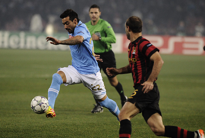 Tuesday Champions League: Napoli's Ezequiel Lavezzi strides forward 