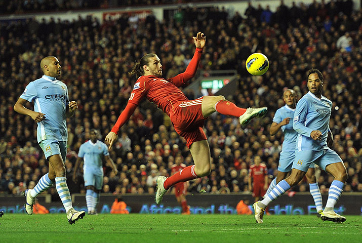 Sunday football: Liverpool's Andy Carroll