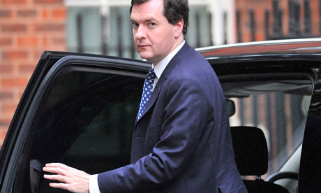 Britain's Chancellor of the Exchequer Osborne arrives at Downing Street in London