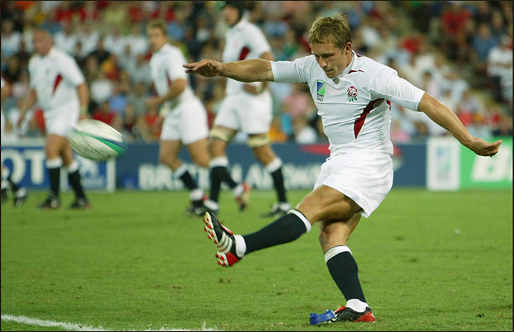 Jonny Wilkinson Retires: Jonny Wilkinson kicks another penalty in the World Cup 2003