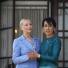 Hillary Clinton Burma: Hillary Clinton is greeted by Aung San Suu Kyi at her home in Rangoon