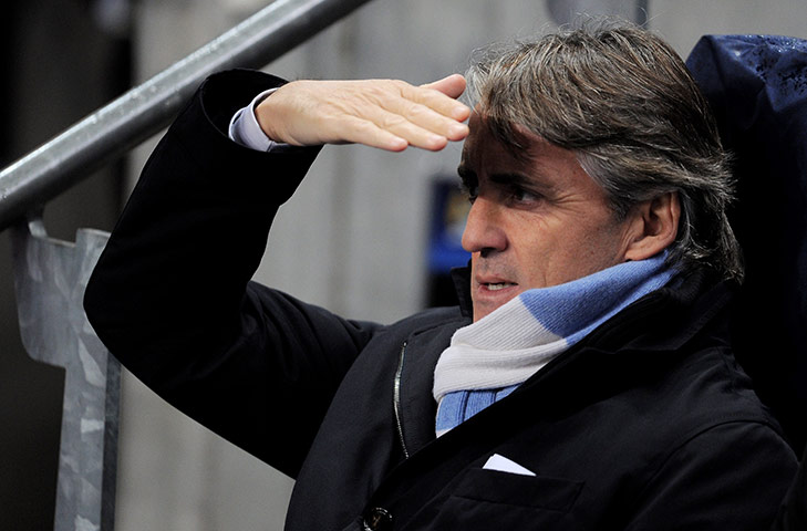 Wed Champ League: Roberto Mancini against Bayern Munich