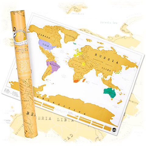 Travel gifts gallery: Firebox scatch map