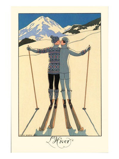 Travel gifts gallery: L'Hiver by George Barbier