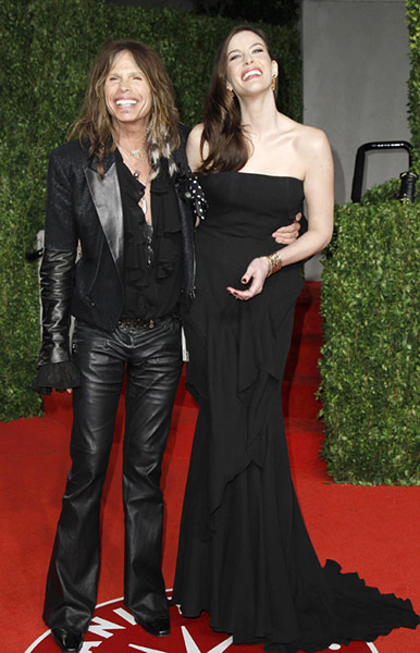 Oscars 2011: afterparties: Musician Steven Tyler with his daughter actress Liv Tyler