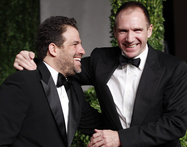 Oscars 2011: afterparties: Filmmaker Brett Ratner and British actor Ralph Fiennes